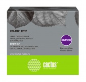 Картридж ленточный Cactus CS-DK11202 DK-11202 черный для Brother P-touch QL-500, QL-550, QL-700, QL-800