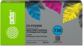 Картридж струйный Cactus CS-P2V69A №730 пурпурный (300мл) для HP Designjet T1600/1700/2600