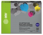 Картридж струйный Cactus CS-EPT907240 T9072 голубой (120мл) для Epson WorkForce WF-6090DW/WF-6590DWF Pro