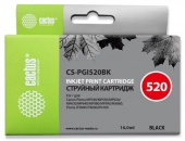 Картридж струйный Cactus CS-PGI520BK черный пигментный (16мл) для Canon Pixma MP540/MP550/MP620/MP630/MP640/MP660/MP980/MP990/MX860/iP3600/iP4600/iP4700