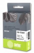 Картридж ленточный Cactus CS-TZ641 TZe-641 черный для Brother 1010/1280/1280VP/2700VP