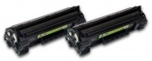 Картридж лазерный Cactus CS-CB435AD черный x2упак. (1500стр.) для HP LJ P1005/P1006