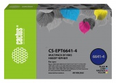 Чернила Cactus CS-EPT6641-4 T664 многоцветный набор 4x100мл для Epson L100/L110/L120/L132/L200/L210/L222/L300/L312/L350/L355/L362/L366/L456/L550/L555/L566/L1300