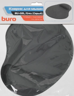Коврик для мыши Buro BU-GEL Мини серый 225x190x2мм (BU-GEL/GREY)
