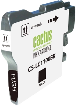Картридж струйный Cactus CS-LC1100BK черный (16мл) для Brother DCP-385c/6690cw/MFC-990/5890/5895/6490