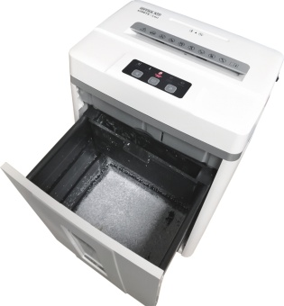Шредер Office Kit S200TS 0,8x2 белый (секр.P-7) фрагменты 6лист. 25лтр. скобы пл.карты CD