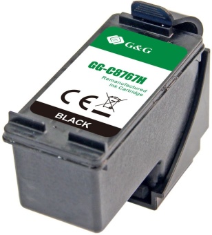 Картридж струйный G&G GG-C8767H черный (29мл) для HP DJ 5740/5743/5745/5748/5793/5940/5943/6540/6540d/6540dt/6543/6543d/6620/6623/6840/6843/6940/6940dt/6943/6980series/6980dt/6983/6985/9800series/9860/DJ 6310/6310xi/6313/6315/6318