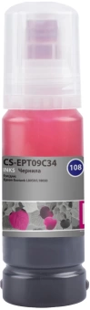 Чернила Cactus CS-EPT09C34 108 пурпурный70мл для Epson Ecotank L8050/L18050
