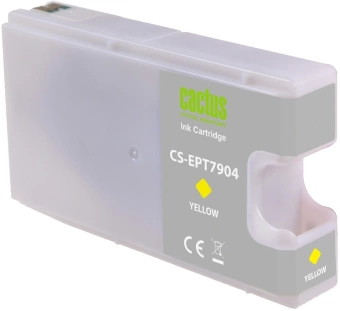 Картридж струйный Cactus CS-EPT7904 79XL желтый (24мл) для Epson WorkForce WF-4630 Pro/WF-4640 Pro/WF-5110 Pro