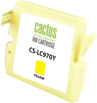 Картридж струйный Cactus CS-LC970Y желтый (20мл) для Brother MFC-260c/235c/DCP-150c/135c