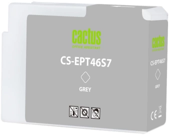 Картридж струйный Cactus CS-EPT46S7 T46S7 сер.пигм. (30мл) для Epson SureColor SC-P700