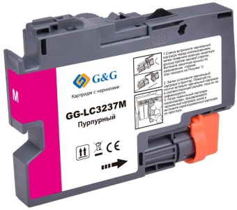 Картридж струйный G&G GG-LC3237M пурпурный (18.4мл) для Brother HL-J6000DW/J6100DW