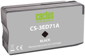 Картридж струйный Cactus CS-3ED71A 712 черный (80мл) для HP DJ T230/630
