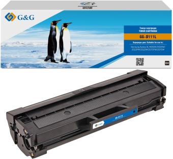 Картридж лазерный G&G GG-D111L черный (1800стр.) для Samsung Samsung Xpress SL-M2020/2022/2070