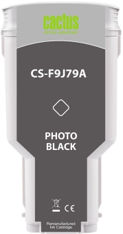 Картридж струйный Cactus CS-F9J79A 727 XXL фото черный (300мл) для HP DJ T920/T930/T1500/T1530/T2500/T2530