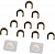 Комплект бушингов Cet CET6375R (RM1-6319-Bushing) для HP LJ Ent P3015/M521 резинового вала (упак.:2шт)
