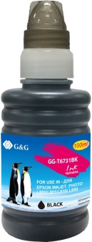 Чернила G&G GG-T6731BK черный 100мл для Epson L800, L805, L810, L850