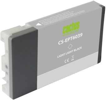 Картридж струйный Cactus CS-EPT6039 T6039 св.сер.пигм. (220мл) для Epson Stylus PRO 7880/9880