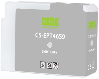 Картридж струйный Cactus CS-EPT46S9 T46S9 св.сер.пигм. (30мл) для Epson SureColor SC-P700