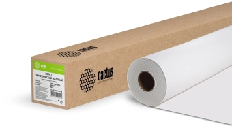 Холст Cactus CS-MC230-106730 42"(A0+) 1067мм-30м/230г/м2/белый матовое синтетика для струйной печати втулка:50.8мм (2")