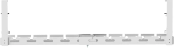 Кабель-канал Cactus CS-CM-700-1WT для столов 72.8x13x19см белый