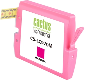 Картридж струйный Cactus CS-LC970M пурпурный (20мл) для Brother MFC-260c/235c/DCP-150c/135c