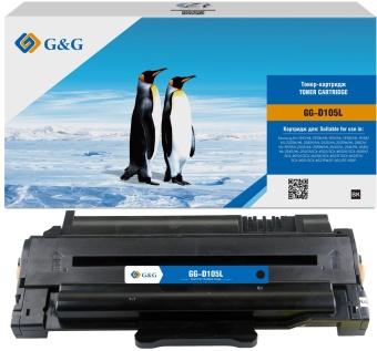 Картридж лазерный G&G GG-D105L черный (2500стр.) для Samsung ML-1910/1915/1916K/2525K/1911;SCX-4600/4605K/4610K/4623K