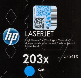 Картридж лазерный HP 203X CF541X голубой бар.в компл. (2500стр.) для HP M254/280/281