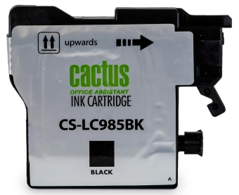 Картридж струйный Cactus CS-LC985BK черный (15мл) для Brother DCPJ315W/DCPJ515W/MFCJ265W