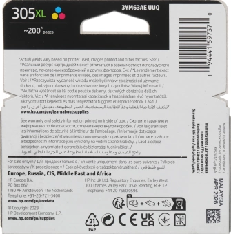 Картридж струйный HP 305XL 3YM63AE многоцветный печ.гол.в компл. (200стр.) (5мл) для HP DJ 2320/2710/2720