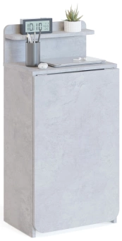 Стол для компьютера Сокол СП-19 складн. столешница ЛДСП бетон каркас хром (00-00015992)