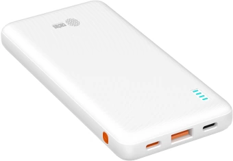 Мобильный аккумулятор Cactus CS-PBFSBA-10000 10000mAh 4.5A USB-A/2xUSB-C белый