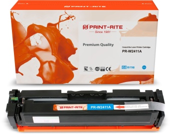 Картридж лазерный Print-Rite TFHBB5CPU1J PR-W2411A W2411A голубой (850стр.) для HP Color LaserJet Pro M155/MFP M182nw/M183fw