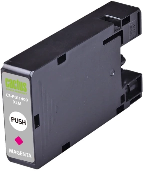 Картридж струйный Cactus CS-PGI1400XLM PGI-1400 пурпурный (12мл) для Canon MB2050/MB2350/MB2040/MB2340