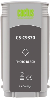 Картридж струйный Cactus CS-C9370 №72 фото черный (130мл) для HP DJ T610/T620/T770/T1100/T1100/T1120/T1200