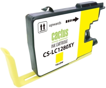 Картридж струйный Cactus CS-LC1280XY желтый (16.6мл) для Brother MFC-J6510/6910DW