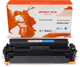 Картридж лазерный Print-Rite TFC452CPU1J PR-046 H CIAN 046 H Cian голубой (5000стр.) для Canon LBP 653Cdw/654Cx/MF732Cdw/734Cdw/735Cx