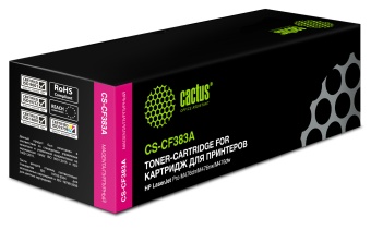 Картридж лазерный Cactus CS-CF383A CF383A пурпурный (2700стр.) для HP LJ Pro M476dn/M476nw/M476dw