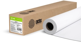 Бумага Cactus CS-PSG200-61030 24"(A1) 610мм-30м/200г/м2/белый полуглянцевое сатин для струйной печати втулка:50.8мм (2")