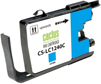 Картридж струйный Cactus CS-LC1240C голубой (12мл) для Brother MFC-J6510/6910DW