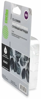 Картридж струйный Cactus CS-LC980BK черный (16мл) для Brother DCP-145C/165C/MFC-250C/290C