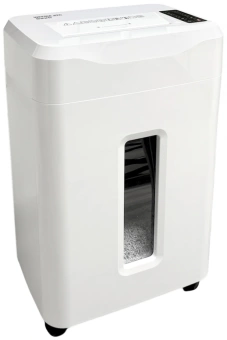 Шредер Office Kit S225 1,9х12 белый (секр.P-5) фрагменты 18лист. 35лтр. скобы пл.карты CD