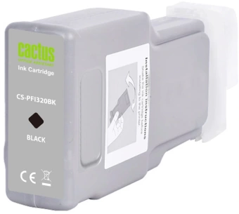 Картридж струйный Cactus CS-PFI320BK PFI-320BK черный (300мл) для Canon imagePROGRAF TM-200/TM-200 MFP L24ei/TM-205/TM-300