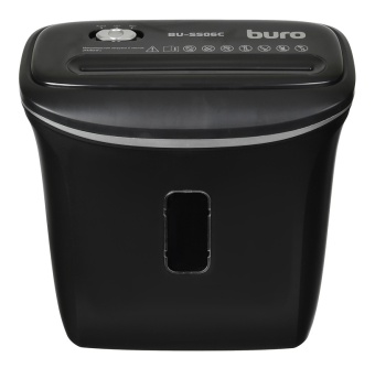 Шредер Buro Home BU-S506C черный (секр.P-4) фрагменты 5лист. 12лтр. пл.карты