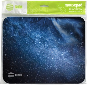 Коврик для мыши Cactus Milky Way рисунок 300x250x2мм (CS-MPC-P02M)