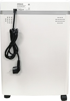 Шредер Office Kit S200TS 0,8x1 белый (секр.P-7) фрагменты 6лист. 25лтр. скобы пл.карты CD