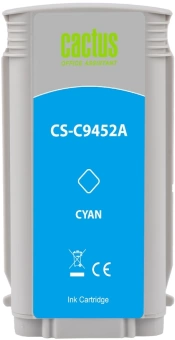 Картридж струйный Cactus CS-C9452A №70 голубой (130мл) для HP DJ Z3100