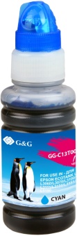 Чернила G&G GG-C13T00S24A 103C голубой 70мл для L1110, L3151, L3100, L3101, L3110, L3150