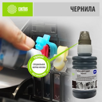 Чернила Cactus CS-I-EPT2991 черный 100мл для Epson Expresion Home XP-235/332/335/432/435