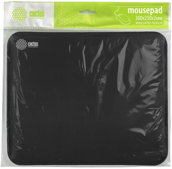 Коврик для мыши Cactus Black черный 300x250x3мм (CS-MPC-D01M)